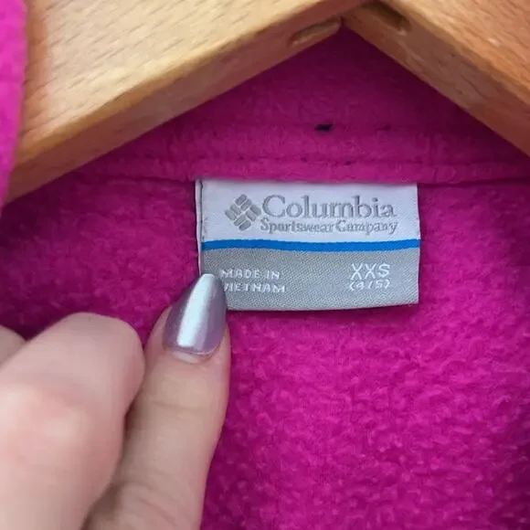Columbia Girls Overlay‎ Fleece Jacket | XXS - Picture 2 of 8
